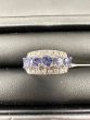 Dimond and Gemstone Tanzanite Ring in 14k White Gold
