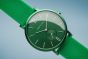 BERING Time Slim Solar Collection Platinum 16940-899 Green Dial Unisex-adult 40-mm Quartz Sapphire crystal. Designed in Denmark Wrist Watch
