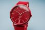 BERING Time True Aurora Collection Resin 16940-599 Red Dial Unisex-adult 40-mm Quartz Sapphire crystal. Designed in Denmark Wrist Watch