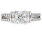 0.96 Ct. T.W. Diamond Ring In 18 Karat White Gold