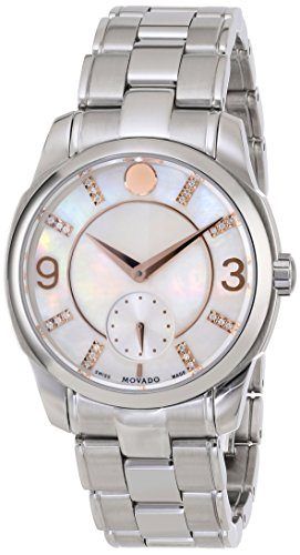 Movado Women's 0606619 Movado Lx White Mother-Of-Pearl Dial Watch