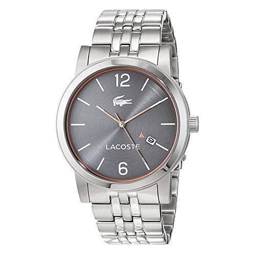 Lacoste Metro Stainless-steel 2010927 Grey Dial Mens 42-mm Quartz Mineral crystal. WristWatch