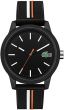 Lacoste Lacoste.12.12 Men's Quartz Plastic and Silicone Strap Sporty Watch, Color: Multiple Color (Model: 2011071)