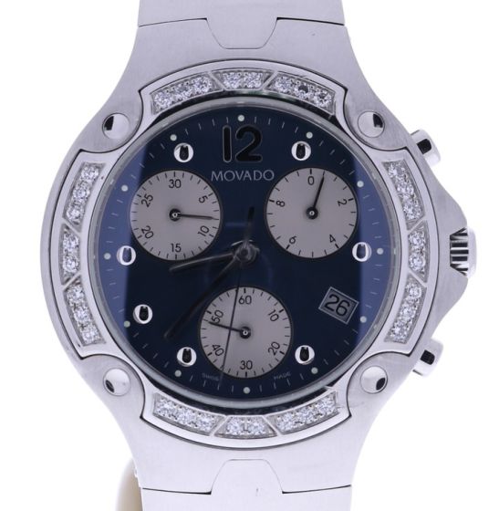 Movado Sports Edition Stainless-steel 84C51892S Blue Dial Mens 40-mm Automatic s