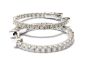 0.91 cts. Round Diamond Hoops in 14k WG/RG/YG