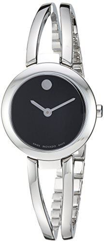 Movado Women's Amorosa Duo Swiss-Quartz Watch with Stainless-Steel Strap, Silver, 11.6 (Model: 0607131)