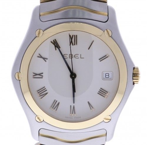 Ebel Classic Wave Steel-and-18k-gold E1187F41 Silver Dial Mens 38-mm Quartz Sapp