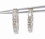 Earrings-Hoops, Diamond 14k WG (4.00 cts)