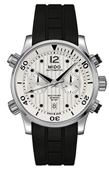 Mido M0059141703000 Multifort Mens Watch - Silver Dial Stainless Steel Case Automatic Movement