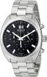 Movado Men's 606476 Datron Quartz Chronograph Stainless-Steel Black Dial Watch