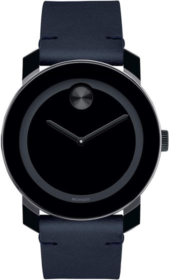 Movado Movado Bold Stainless-steel 3600583 Black Dial Mens 42-mm Quartz Mineral crystal. Swiss Made Wrist Watch