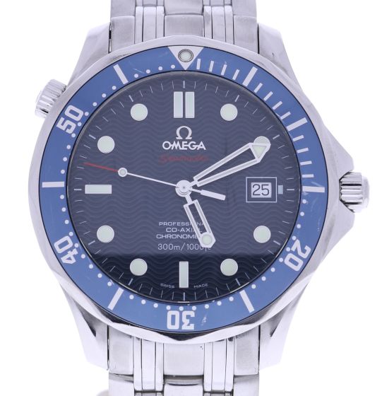 Omega Seamaster Stainless-steel CoAxlal Blue Dial Mens 41-mm Automatic self-wind
