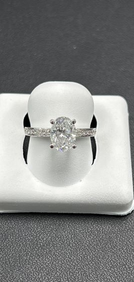 Rings-Side Diamonds, 18k White Gold - 205101