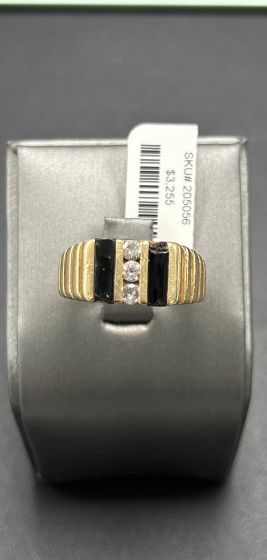 Bands-Men's Diamond, 14k Yellow Gold - 205056