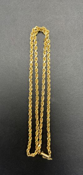 22" Rope Chain in 10k Yellow Gold
