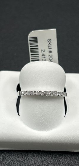 Bands-Half Eternity, Diamond  18k White Gold-204550