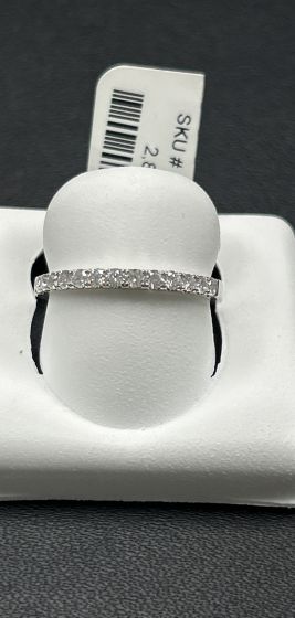 Bands-Half Eternity, Diamond 18k White Gold-204546