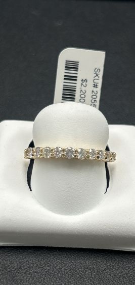 Bands-Half Eternity, Diamond 14k Yellow Gold-205565