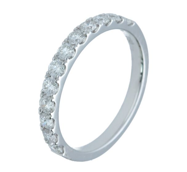 0.62ct  Diamond 18k White Gold Bands - 202383