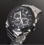 HUGO BOSS 1513359 Supernova stainless steel black dial quartz chronograph watch