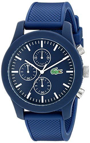 Lacoste Lacoste.12.12 Plastic 2010824 Blue Dial Mens 44-mm Quartz Mineral crystal. Designed in France Wrist Watch