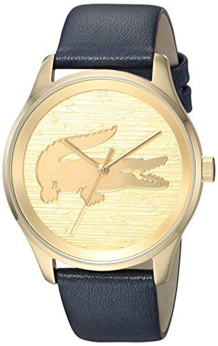Lacoste Women's 2000996 Fashion Victoria 3h 38mm Brushed Gold Dial Watch