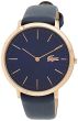 Lacoste Women's Quartz Gold and Leather Watch, Color:Blue (Model: 2000950)