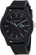Lacoste Men's 2010766 Lacoste.12.12 Black Watch with Textured Band