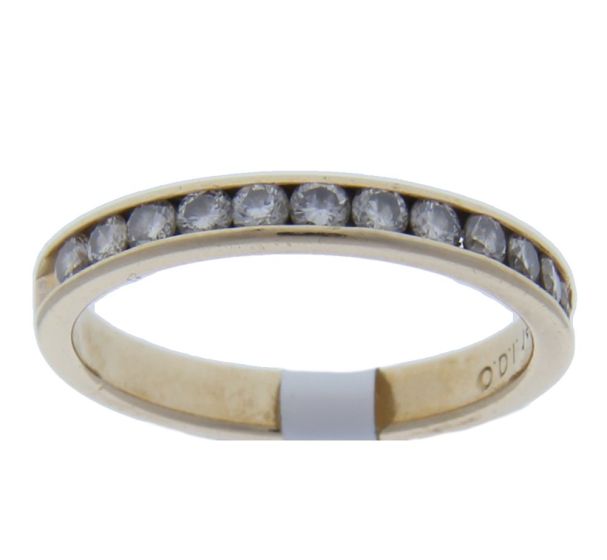 18k Yellow Gold Half Eternity Band