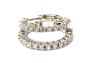 0.44cts. Round Diamond Earrings-Hoops in 14k WG/YG