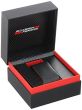 Ferrari Men's Race Day Stainless Steel Quartz Watch with Silicone Strap, Red, 22 (Model: 0830697)