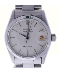 Rolex Stainless-steel 6466 Grey Dial Womens 29-mm Automatic self-wind Plastic cr