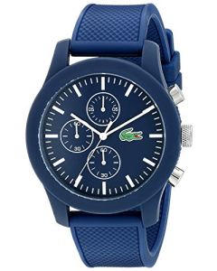 Lacoste Lacoste.12.12 Plastic 2010824 Blue Dial Mens 44-mm Quartz Mineral crystal. Designed in France Wrist Watch