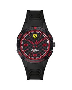 0840032 Ferrari Scuderia Apex Mens Analog Black Casual Quartz Ferrari