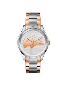 Lacoste Victoria Stainless-steel 2001033 Silver Dial Womens 38-mm Quartz Mineral crystal. Wrist Watch