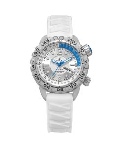 Abingdon Women Nadia Whitewater Automatic Dive Watch with White Silicone Strap