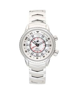 Abingdon Women's Elise Athenian Silver Tri-Time Travel EL-SILV Watch