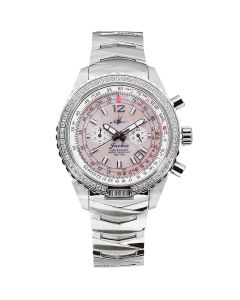 Abingdon Womens Jackie Sunset Pink Chronograph E6B Pilot JA-SP Watch