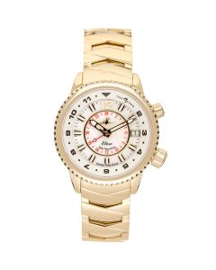 Abingdon Women's Elise Egyptian Gold Tri-Time Travel Watch EL-GOLD