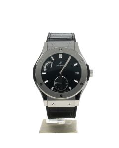 Hublot Classic Fusion Titanium 515.NX.2210.LR Black Dial Men's 45-mm Automatic self-wind Sapphire crystal. Swiss Made Wristwatch