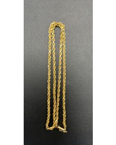 22" Rope Chain in 10k Yellow Gold