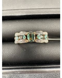 Rings-Color Stone, Emerald  14k Yellow Gold-205050