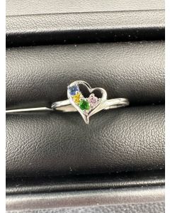 Rings-Color Stone, 10k White Gold-205052