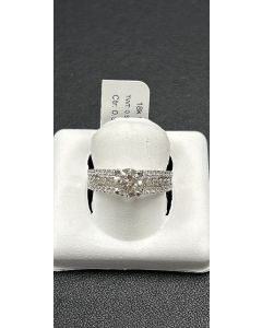 Rings-Side Diamonds, Diamond 18k White Gold EGLUS-205386
