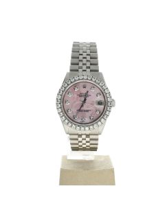 Rolex DateJust 31 Stainless-steel 6824 Mother-of-Pearl Dial Womens 31-mm Automatic self-wind Sapphire crystal. Swiss Made Wristwatch