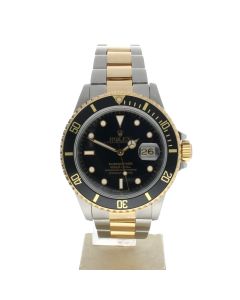 Rolex Submariner Stainless-steel 16803 Black Dial Men's 40-mm Automatic self-wind Sapphire crystal. Swiss Made Wristwatch