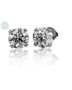 0.66 ct Studs-1/3, Diamond 14k White Gold-205276