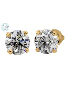 1.01 ct Studs-1, Diamond 14k Yellow Gold - 205909