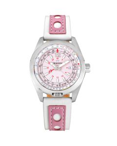Abingdon Amelia Stainless-steel Rosette Pink Pink Dial Womens 40-mm Quartz Sapphire crystal. Wrist Watch