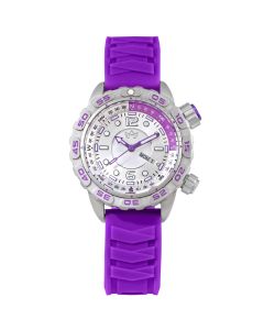 Abingdon Nadia Stainless-steel Nadia Luna Silver Dial Womens 35-mm Automatic self-wind Sapphire crystal. Wrist Watch